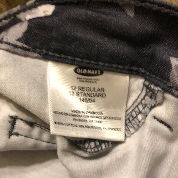 🦋3/$20 Old Navy size 12 floral jeggings - Picture 6 of 7